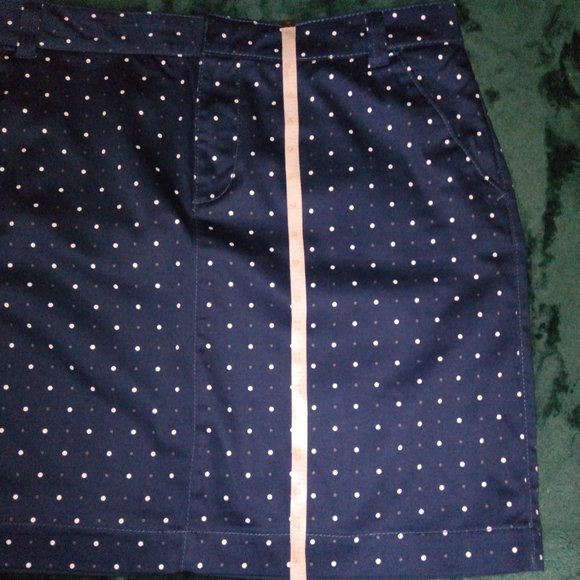 Tommy Hilfiger Polka Dot Cotton Mini Skirt Sz 12 - Picture 10 of 14